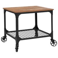Metal/Wood Kitchen Bar Cart - Rustic