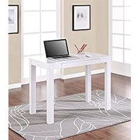Ameriwood Home Parsons Desk with Drawer, White White