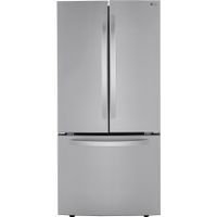 LG - 25.1 Cu. Ft. French Door Refrigerator with Ice Maker - Stainless steel