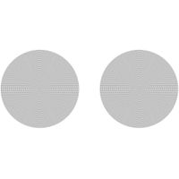 Sonos - Architectural 6-1/2" Passive 2-Way In-Ceiling Speakers (Pair) - White