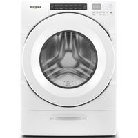 Whirlpool - 4.5 Cu. Ft. 37-Cycle High-Efficiency Front-Loading Washer with Steam - White