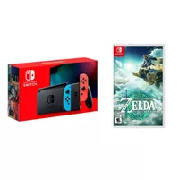 Nintendo - Switch 1.1 (Red/Blue) + Zelda Tears of the Kingdom BUNDLE