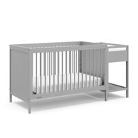 Graco Fable 4-in-1 Convertible Crib and Changer - Pebble Gray