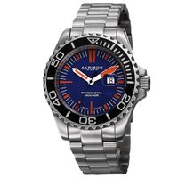 Akribos XXIV Men's Divers Quartz Date Blue Bracelet Watch - Blue