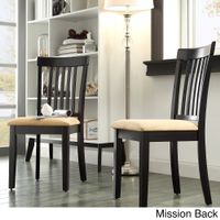 Wilmington Black Window Back 5-piece Dining Set by iNSPIRE Q Classic - Mission Back Chair