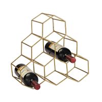 Elk Lighting Angular Study Hexagonal Wine Rack - Gold