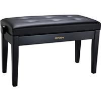 Roland RPB-D300 Duet Piano Bench with Cushioned Seat, Satin Black