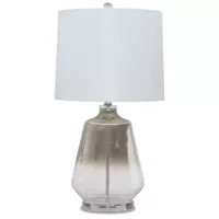 Silver Finish Jaslyn Glass Table Lamp (1...