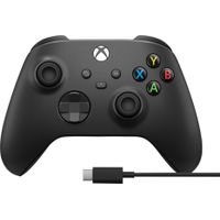 Microsoft - Controller for Xbox Series X S  and Xbox One + USB-C Cable (Latest Model) - Black