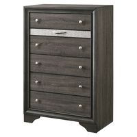 Talmadge Contemporary White 6-Drawer Chest by Silver Orchid - White
