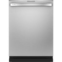 GE Profile - Hidden Control Built-In Dishwasher with Stainless Steel Tub, Fingerprint Resistance, 3rd Rack, 45 dBA - Stainless steel