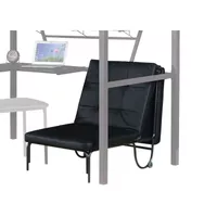 ACME Senon Adjustable Chair (Futon), Silver & Black