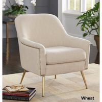 Lifestorey Vita Mid-century Upholstered Accent Chair - Wheat