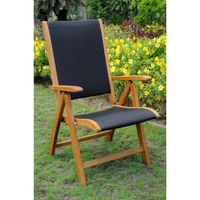 International Caravan Royal Tahiti Segovia Seat 5-position Folding Arm Chair (Set of 2) - Set of 2