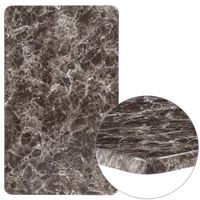 24x42 Laminate Table Top - Gray Marble - Gray Marble
