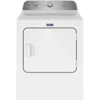 Maytag - 7.0 Cu. Ft. Electric Dryer with Wrinkle Prevent - White
