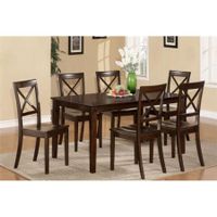 East West Furniture CAB5S-CAP-W Cabos 5PC set with Solid Wood TopTable and 4 wood seat chairs