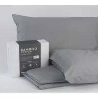 FlexSleep Bamboo Cotton Grey Sheets King Split