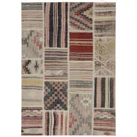 Kenan Ivory And Blue 8X10 Area Rug
