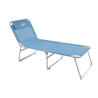Old Bahama Bay Easy Adjustable Folding Reclining Beach Lounger Beach Cot Set UP Size 76" (L) X 25" W X 15.75" (H), Blue