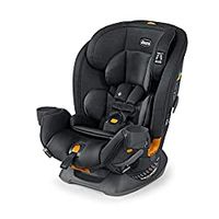 Chicco OneFit ClearTex All-in-One Car Seat, Rear-Facing Seat for Infants 5-40 lbs, Forward-Facing Car Seat 25-65 lbs, Booster 40-100 lbs, Convertible Car Seat | Obsidian/Black