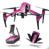 MightySkins Skin Compatible With DJI Inspire 2 - Pink Diamond Plate | Protective, Durable, and Unique Vinyl Decal wrap cover | Easy To Apply, Remove, and Change Styles | Made in the USA