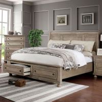 Furniture of America Nahkohe Grey 2-piece Bed and Chest Set - California King