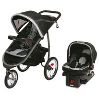 Graco Fastaction Fold Jogger Click Connect Travel System in Gotham - Gotham