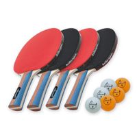 Killerspin 110-09 Jet Set Table Tennis 4 Racket Set