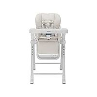 Inglesina Gusto Folding Convertible High Chair For Baby & Toddler Chair With Removable Tray, Cream Graphite