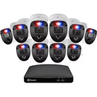 Swann DVR-4680 16-Channel Full HD 2TB Security System with 10x PRO-1080SL Enforcer 'Police-Style' Flashing Light Cameras