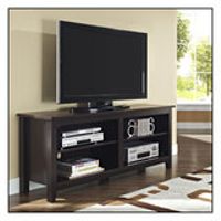 Walker Edison - TV Stand for Flat-Panel TVs Up to 60" - Brown