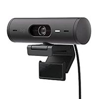 Logitech Brio 501 Full HD Webcam with Auto Light Correction, Auto-Framing, Show Mode, Dual Noise Reduction Mics, Webcam Privacy Cover, Works with Microsoft Teams, Google Meet, Zoom - Black