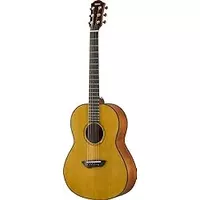 Yamaha CSF1M VN Parlor Size Acoustic Guitar with Hard Gig Bag, Vintage Natural