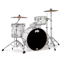 Pacific Drums & Percussion PDP Concept Maple 3-Piece Rock, Pearlescent White Drum Set Shell Pack (PDCM24RKPW)