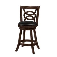 Coaster Furniture Calecita Cappuccino Upholstered Swivel Stools (Set of 2) - Bar Height - 29-32 in.