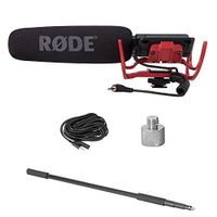 Rode VideoMic Microphone Pack with Rycote Lyre Mount, Boom Pole, Screw Adapter and Extension Cable