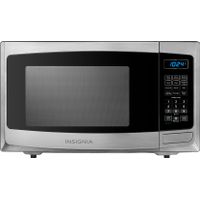 Insignia™ - 0.9 Cu. Ft. Compact Microwave - Stainless steel