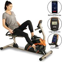 Exerpeutic 900XL 300 lbs. Weight Capacity Recumbent Exercise Bike with Pulse
