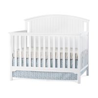 Forever Eclectic Cottage Curve Top 4 in 1 Convertible Crib - Matte White