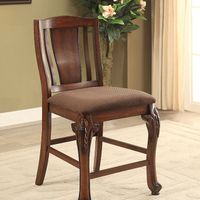 Traditional Brown Cherry/Brown Counter Ht. Chair (2/CTN)