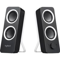 Logitech - Z200 2.0 Multimedia Speakers with Stereo Sound (2-Piece) - Black