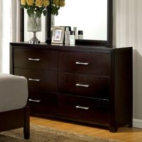 Hoss Contemporary Espresso 56-inch Wide 6-Drawer Wood Dresser by Furniture of America - Espresso