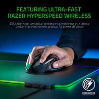 Razer Basilisk Ultimate Hyperspeed Wireless Gaming Mouse: Fastest Gaming Mouse Switch - 20K DPI Optical Sensor - Chroma Lighting - 11 Programmable Buttons - 100 Hr Battery - Matte Black