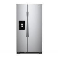 Whirlpool 36" Monochromatic Stainless Steel Side-by-side Refrigerator