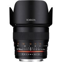 Rokinon 50mm F1.4 Manual Focus Lens Sony E Mount, 6 Groups / 9 Elements, 17.7" / 44.96cm Minimum Focus Distance