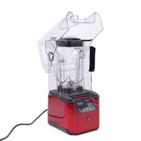 2.2L Soundproof 15-Speed Blender Ice Crush Smoothie Maker With Shield - Red - With Shield