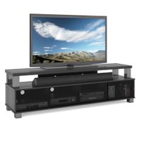CorLiving Bromley Wooden TV Stand  for TVs up to 95"- Ravenwood Black