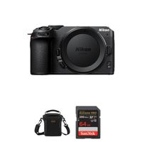 Nikon Z 30 DX-Format Mirrorless Camera Body Bundle with 64GB SD Card, Shoulder Bag