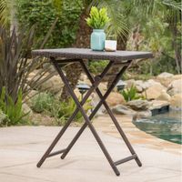 Margarita Outdoor Wicker Bar Table by Christopher Knight Home - Multibrown Wicker